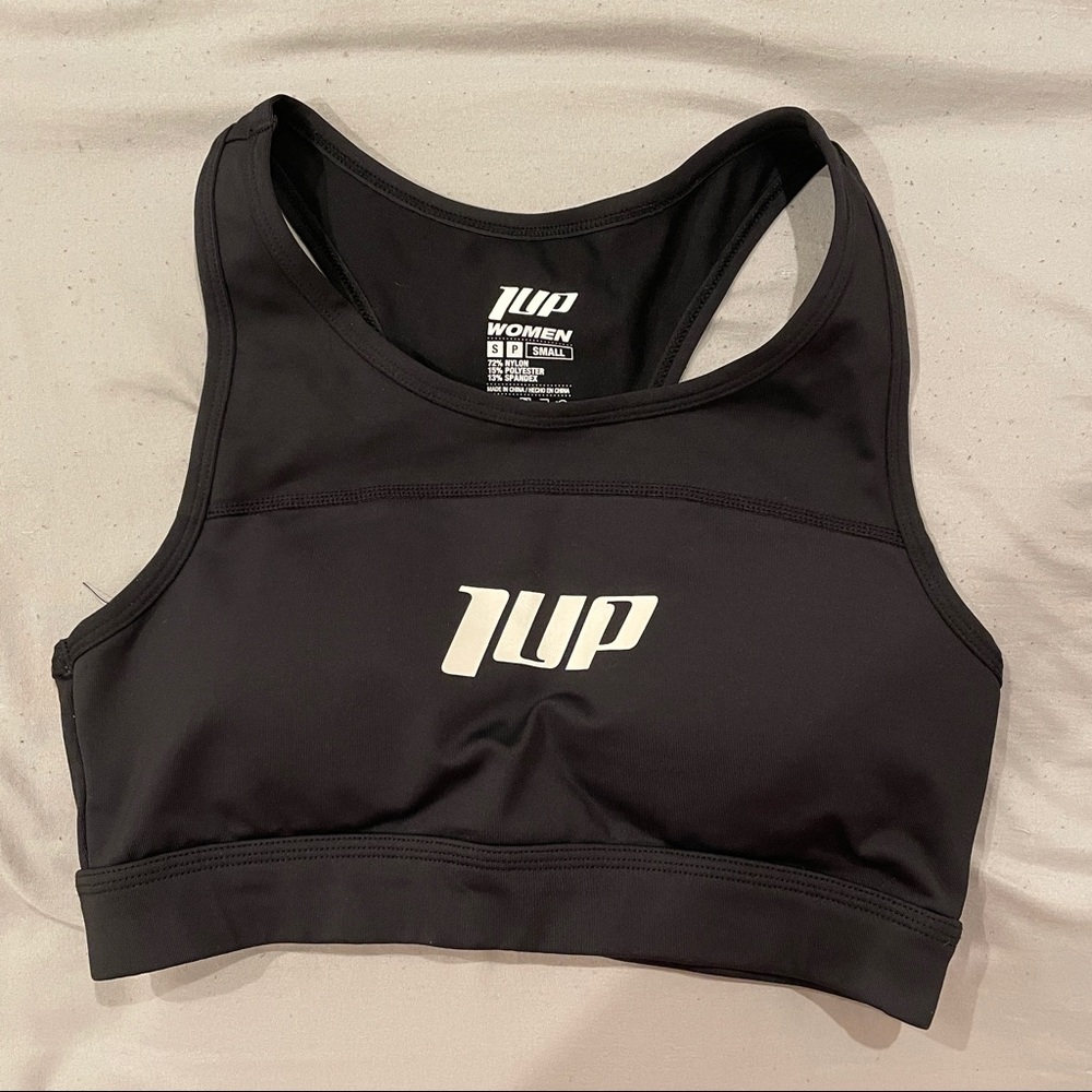 1 Up Nutrition Black Sports Bra